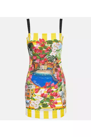 Dolce & Gabbana Kobieta Sukienki z nadrukiem - Portofino printed minidress