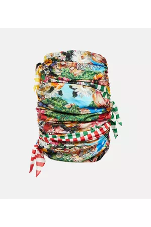 Dolce & Gabbana Kobieta Spódnice z nadrukiem - Portofino sleeveless printed silk top