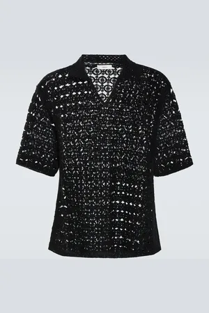 COMMAS Crochet cotton shirt
