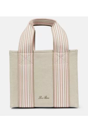 Loro Piana Kobieta Mini Torebki - Suitcase Stripe Mini tote bag