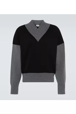 Alexander McQueen Swetry Bawelniane - Colorblocked cotton sweater