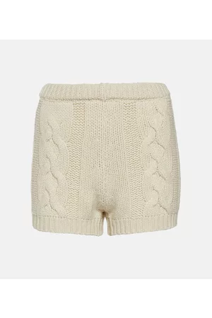 MAGDA BUTRYM Kobieta Szorty - Cable-knit cashmere shorts