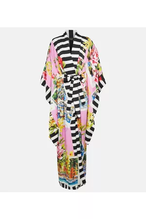 Dolce & Gabbana Kobieta Kimona - Portofino printed silk-blend kimono