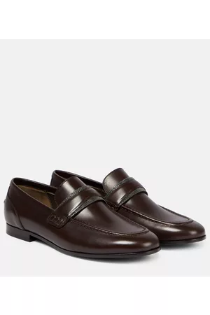 Brunello Cucinelli Kobieta Mokasyny - Embellished leather loafers