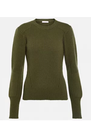Chloé Kobieta Swetry i Pulowery - Ribbed-knit wool sweater
