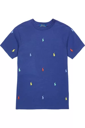 Ralph Lauren Koszule - Embroidered cotton piquÃ© T-shirt