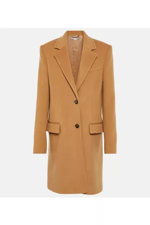 Stella McCartney Kobieta Płaszcze - Single-breasted wool coat
