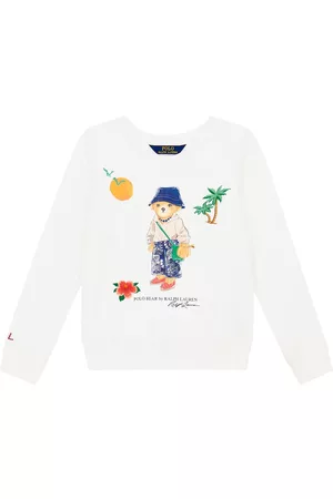 Ralph Lauren Kobieta Bluzy Bawełniane - Polo Bear cotton-blend sweatshirt
