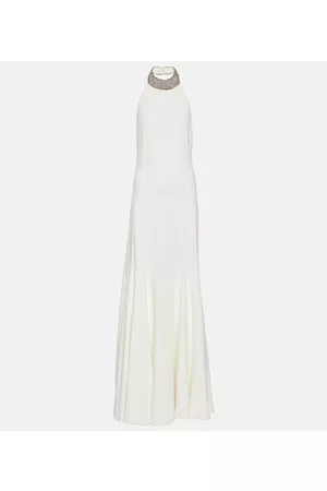 Stella McCartney Kobieta Sukienki koktajlowe i wieczorowe - Bridal embellished halterneck gown