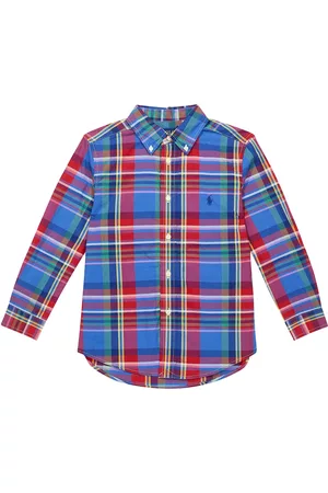 Ralph Lauren Chłopiec W Kratę - Checked cotton shirt
