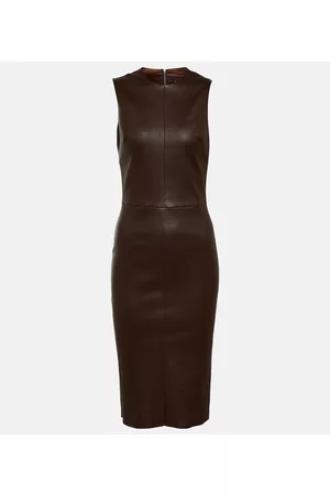 Stouls Kobieta Sukienki Midi - Eva leather midi dress