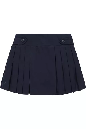 Ralph Lauren Kobieta Spódnice plisowane - Pleated cotton-blend skirt