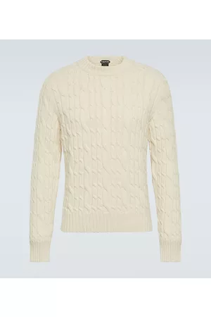 Tom Ford Swetry i Pulowery - Cable-knit alpaca sweater
