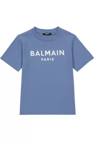 Balmain Koszule - Logo cotton jersey T-shirt