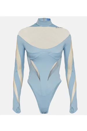 MUGLER Kobieta Body - Paneled bodysuit