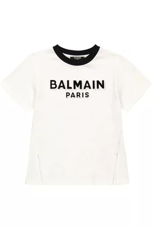 Balmain Koszule - Logo cotton jersey T-shirt