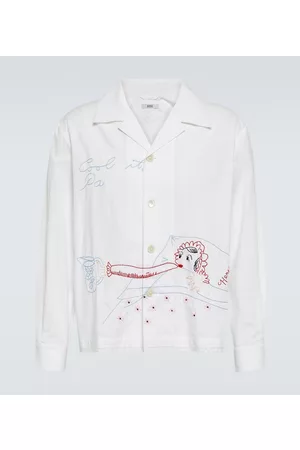 BODE Koszule - His-and-Hers embroidered cotton shirt