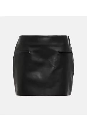 Salvatore Ferragamo Kobieta Spódnice skórzane - Leather miniskirt