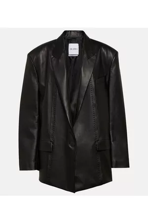 The Attico Kobieta Oversize - Oversized leather blazer