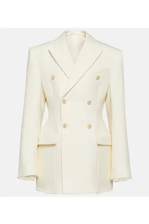WARDROBE.NYC Kobieta Wełny - Contour double-breasted wool blazer
