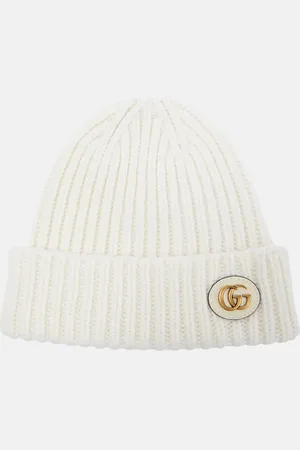 Gucci Wool and cashmere leather-trimmed beanie