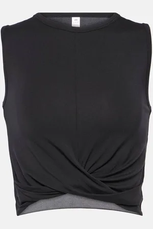 alo Cover draped jersey tank top