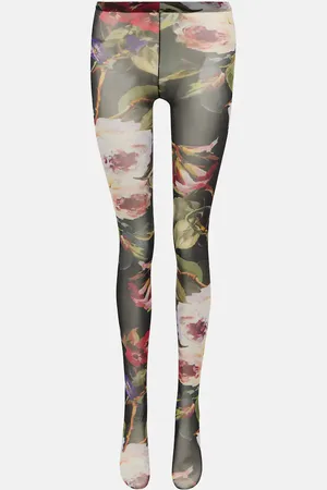 Dolce & Gabbana Floral tulle tights