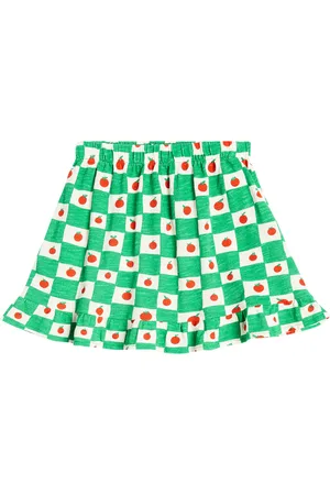 Bobo Choses Printed gathered cotton skirt