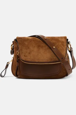 Tom Ford Suede and leather crossbody bag