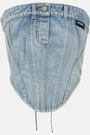 Vetements Cotton denim corset