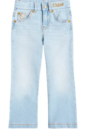 Chloé ChloÃ© Kids Logo wide-leg jeans