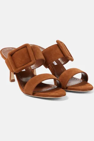 Manolo Blahnik Gable suede mules