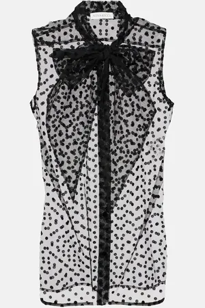 Nina Ricci Bow-detail tulle shirt
