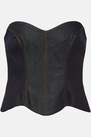 AYA MUSE Hyn denim bustier top