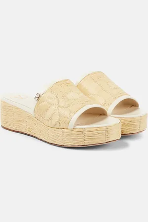 VALENTINO GARAVANI Platform espadrille slides