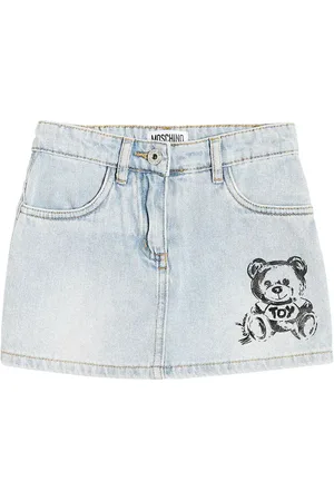 Moschino Teddy Bear denim skort