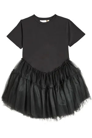CAROLINE BOSMANS Jersey and tulle dress