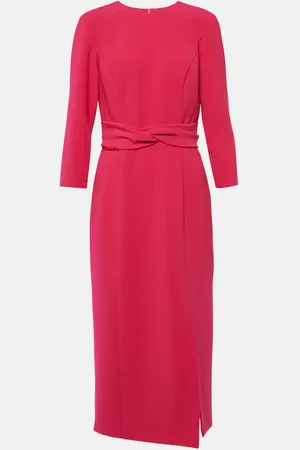 Carolina Herrera CrÃªpe midi dress