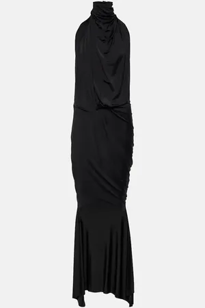 ALEXANDRE VAUTHIER High-neck draped maxi dress