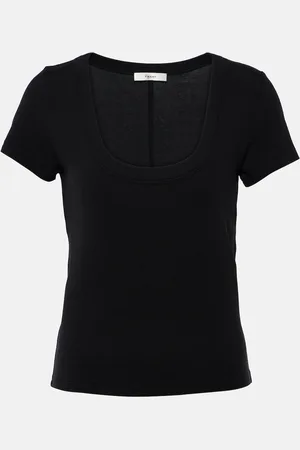 Frame Rib Baby Tee jersey top