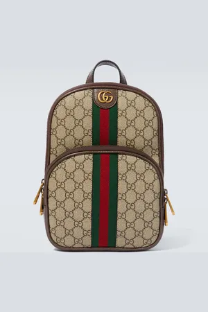 Gucci Ophidia GG leather-trimmed shoulder bag