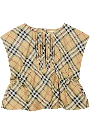Burberry Burberry Check cotton-blend top