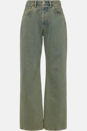 Acne Studios 2021F mid-rise wide-leg jeans