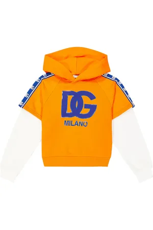 Dolce & Gabbana Layered logo cotton jersey hoodie