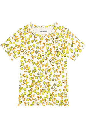 Mini Rodini Flowers cotton-blend T-shirt