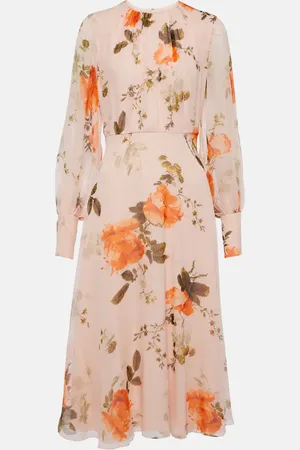 Erdem Floral silk midi dress
