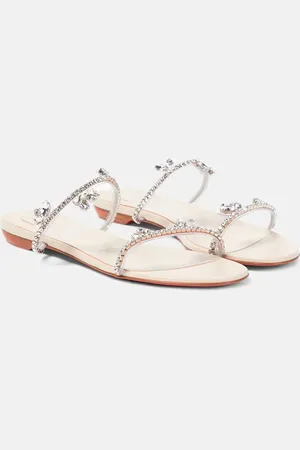 Christian Louboutin Just Queenie leather and PVC sandals