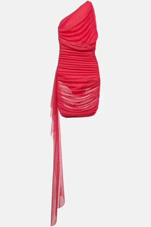 The Sei Drape-detail ruched chiffon minidress