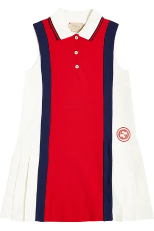 Gucci Pleated cotton jersey dress