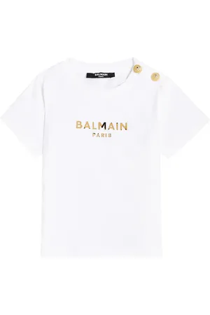 Balmain Baby logo cotton jersey T-shirt